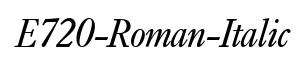 E720-Roman-Italic