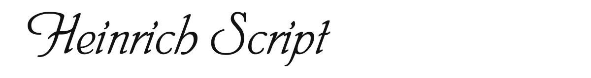 Heinrich Script original font preview