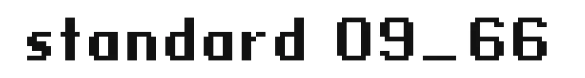 standard 09_66 original font preview