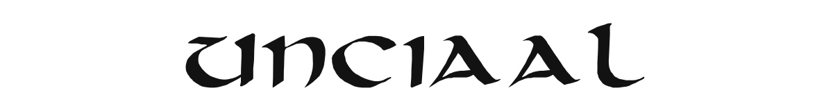 unciaal original font preview