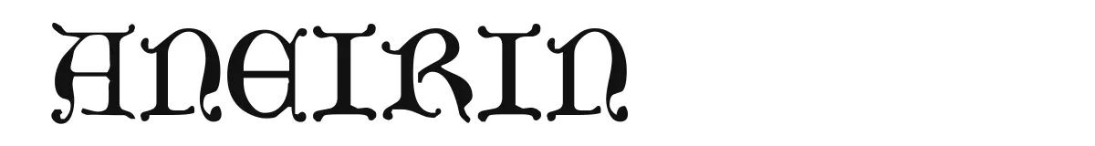 Aneirin original font preview
