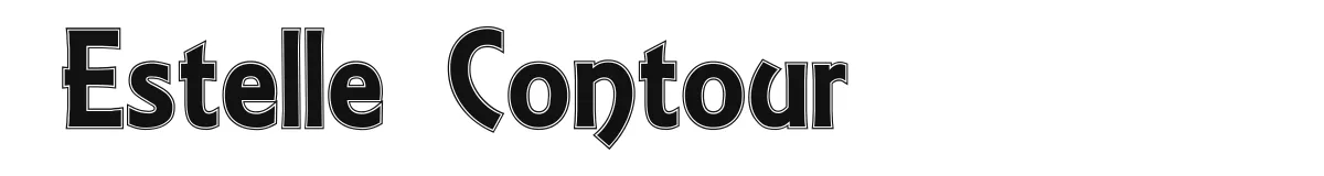 Estelle Contour original font preview
