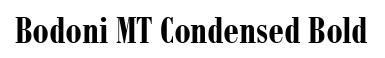 Bodoni MT Condensed Bold
