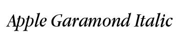 Apple Garamond Italic