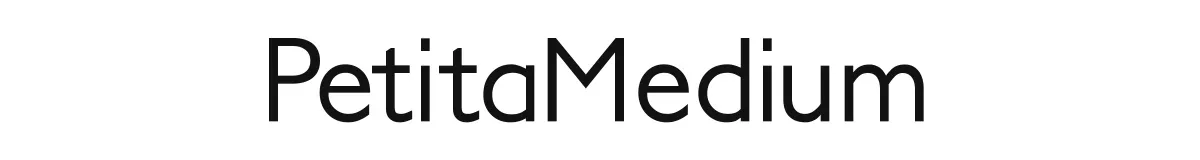 PetitaMedium original font preview
