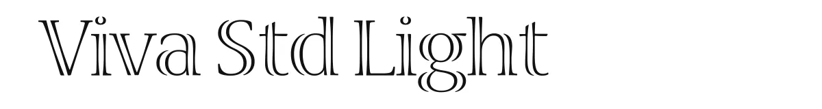 Viva Std Light original font preview