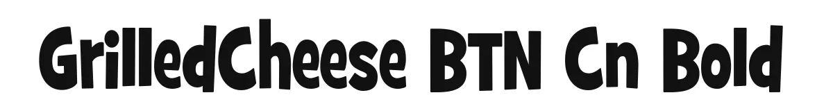 GrilledCheese BTN Cn Bold original font preview