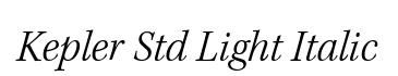 Kepler Std Light Italic
