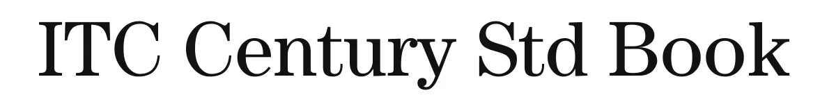 ITC Century Std Book original font preview