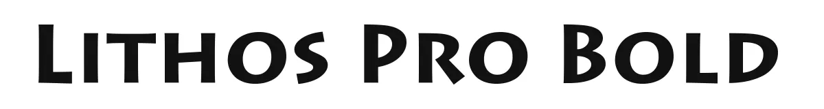 Lithos Pro Bold original font preview