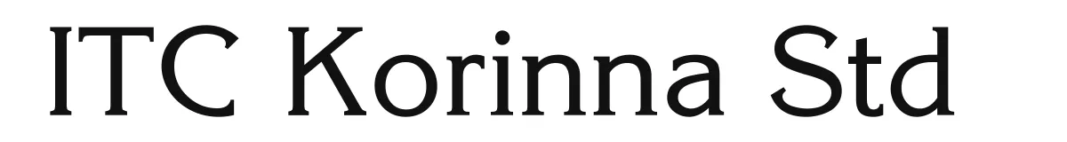 ITC Korinna Std original font preview
