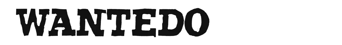 Wantedo original font preview