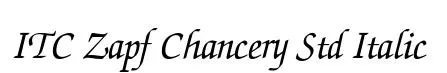 ITC Zapf Chancery Std Italic