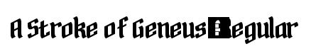 A Stroke of Geneus1 Regular