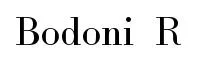 Bodoni  R