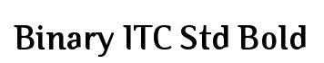 Binary ITC Std Bold