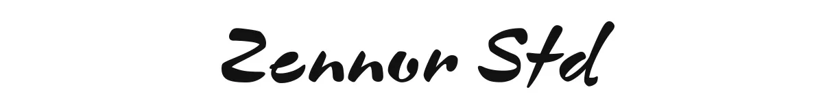 Zennor Std original font preview