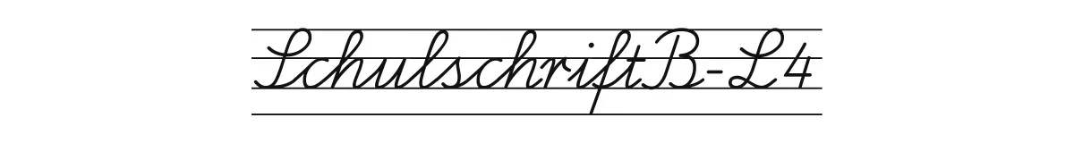 SchulschriftB-L4 original font preview