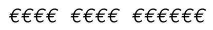 Euro Mono Italic