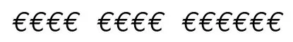 Euro Mono Italic