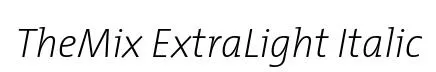 TheMix ExtraLight Italic