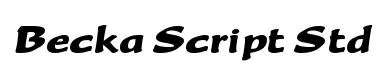 Becka Script Std