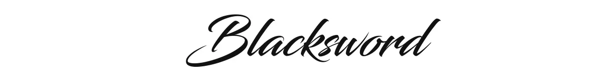 Blacksword font preview