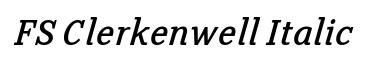 FS Clerkenwell Italic