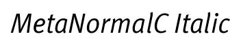 MetaNormalC Italic