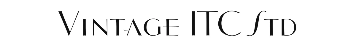 Vintage ITC Std original font preview