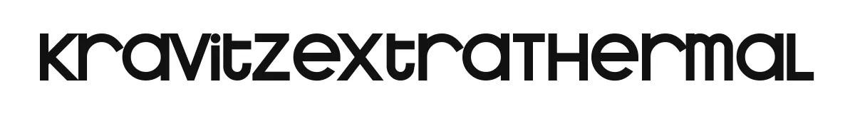 KravitzExtraThermal original font preview
