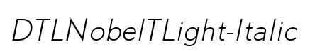 DTLNobelTLight-Italic