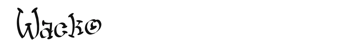 Wacko original font preview