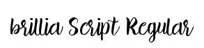 brillia Script Regular