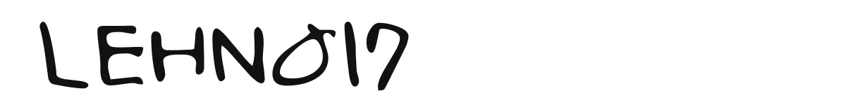 LEHN017 font preview
