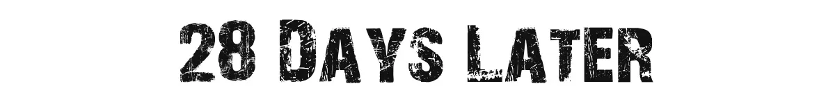 28 Days Later font preview