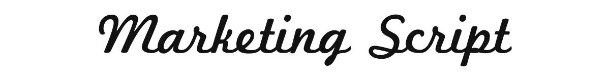 Marketing Script font preview