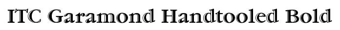 ITC Garamond Handtooled Bold font preview