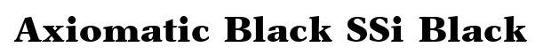 Axiomatic Black SSi Black