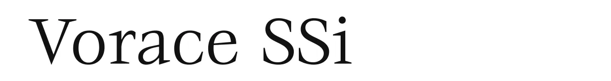 Vorace SSi original font preview