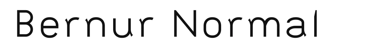 Bernur Normal font preview