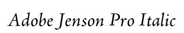 Adobe Jenson Pro Italic