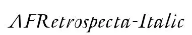 AFRetrospecta-Italic