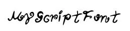 MyScriptFont