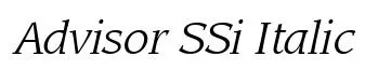 Advisor SSi Italic