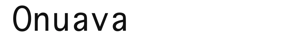 Onuava original font preview