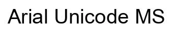 Arial Unicode MS font preview