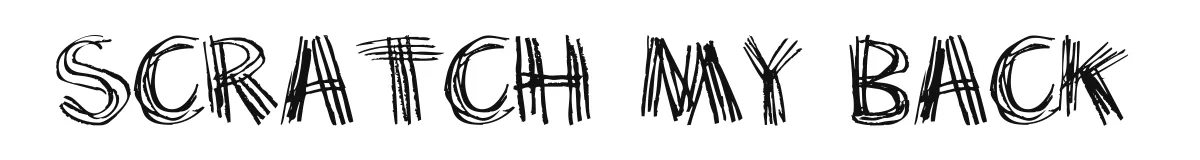 Scratch my back font preview