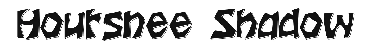 Houtsnee Shadow font preview
