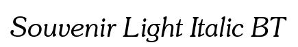 Souvenir Light Italic BT